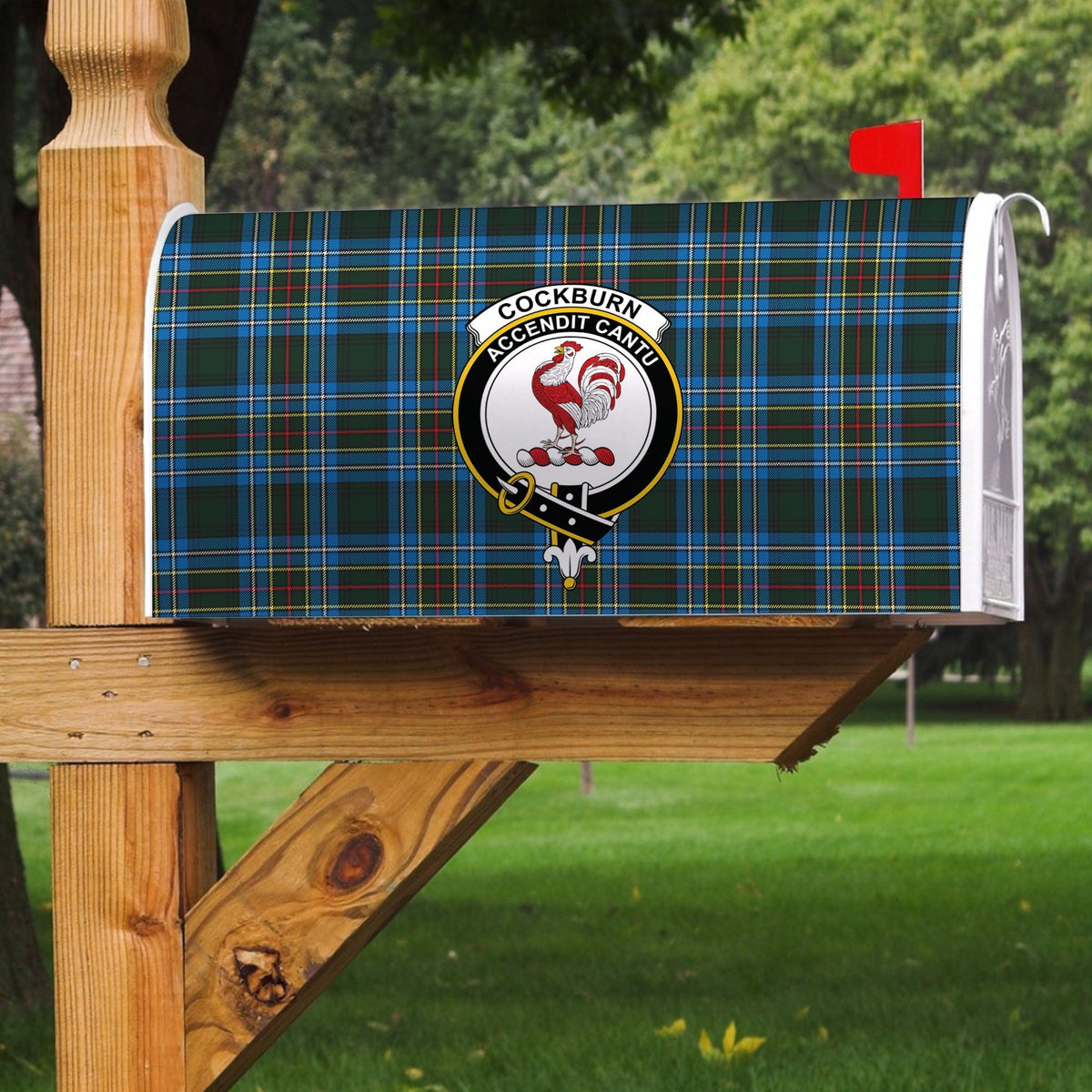 Cockburn Modern Tartan Crest Mailbox