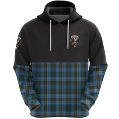 Cockburn Modern Clan Half Of Tartan Hoodie