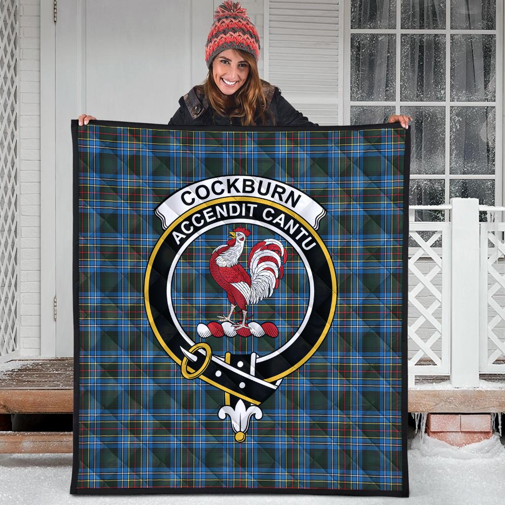 Cockburn Modern Tartan Crest Quilt
