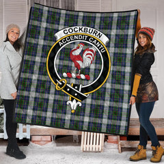 Cockburn of Ormiston Dress Tartan Crest Quilt