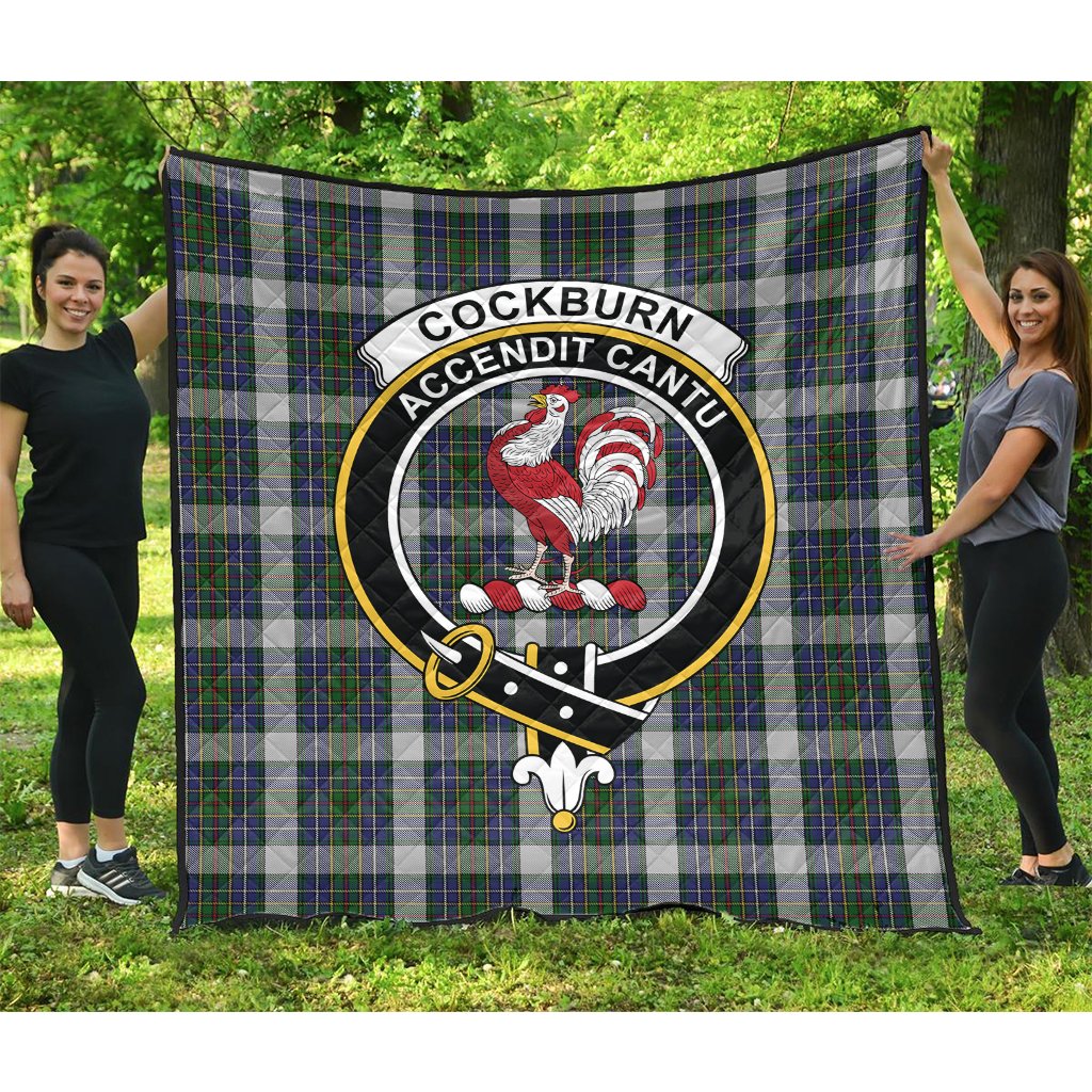 Cockburn of Ormiston Dress Tartan Crest Quilt