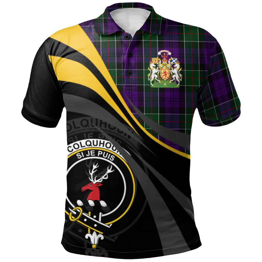 Colquhoun 03 Tartan Polo Shirt - Royal Coat Of Arms Style
