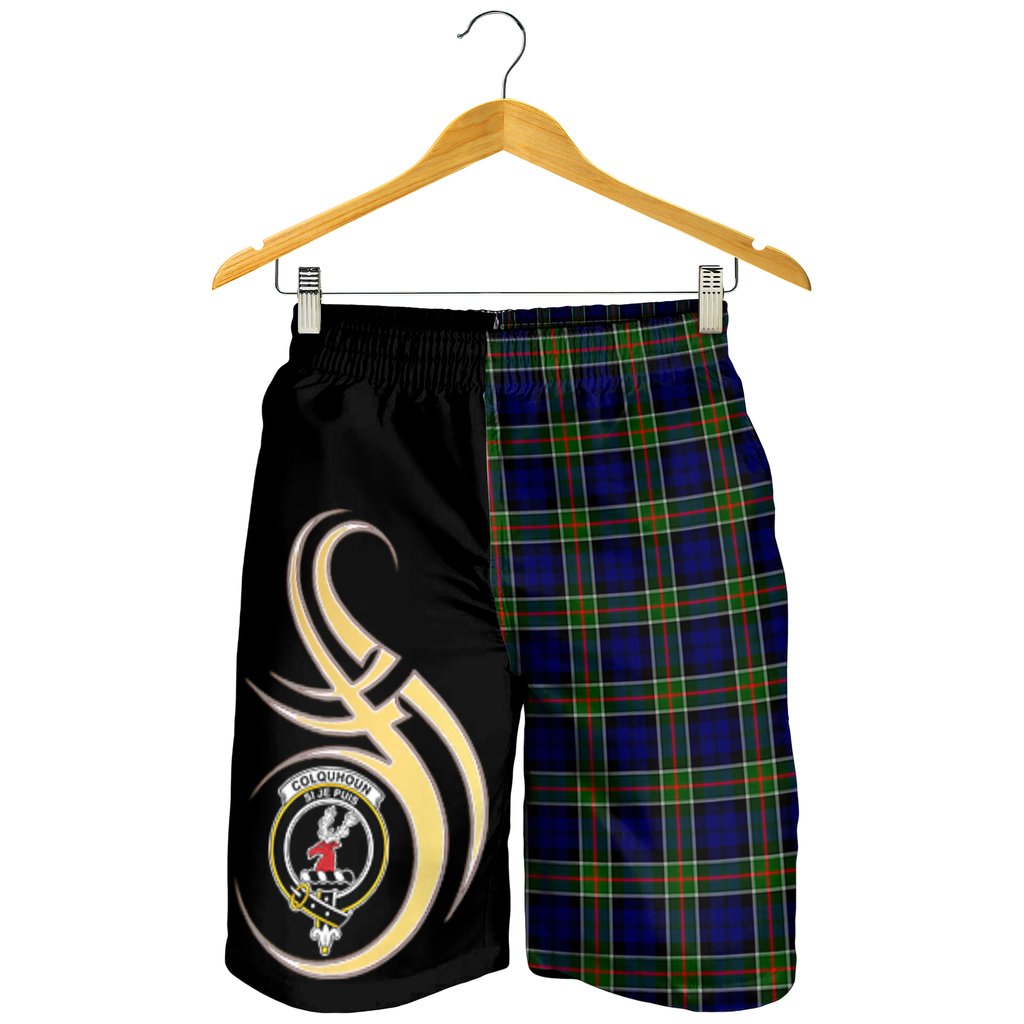 Colquhoun Modern Tartan Crest Men's Short PM8