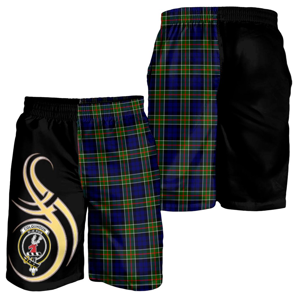 Colquhoun Modern Tartan Crest Men's Short PM8