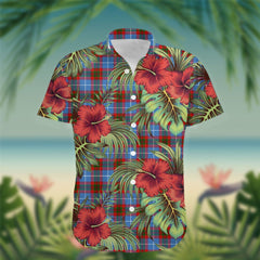 Congilton Tartan Hawaiian Shirt Hibiscus, Coconut, Parrot, Pineapple - Tropical Garden Shirt
