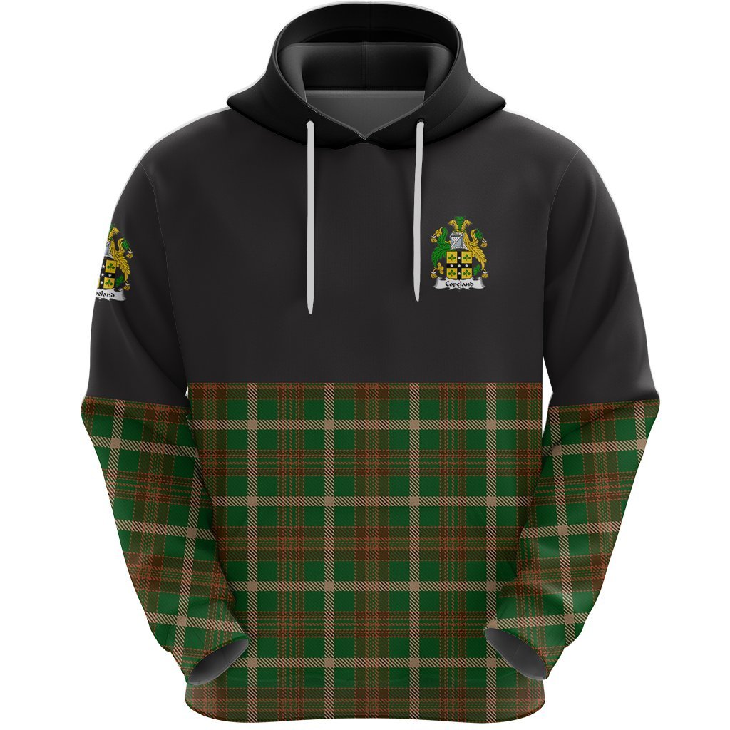 Copeland Clan Half Of Tartan Hoodie