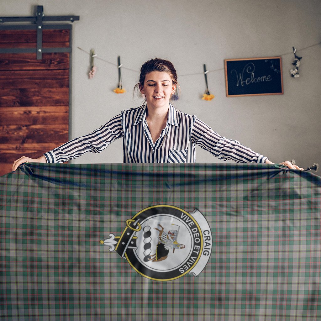 Craig Ancient Tartan Crest Tablecloth