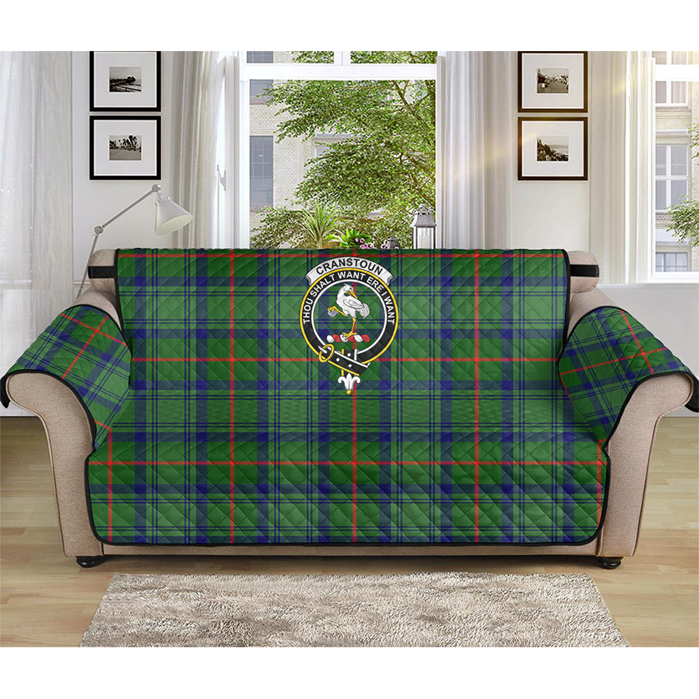 Cranstoun Tartan Crest Sofa Protector