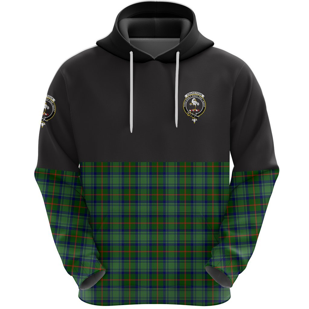 Cranstoun Clan Half Of Tartan Hoodie