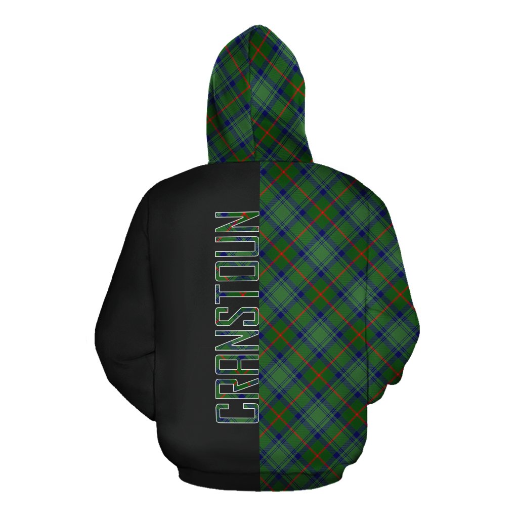 Cranstoun Tartan Hoodie Half of Me - Cross Style