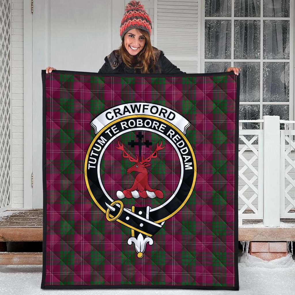 Crawford Tartan Crest Quilt