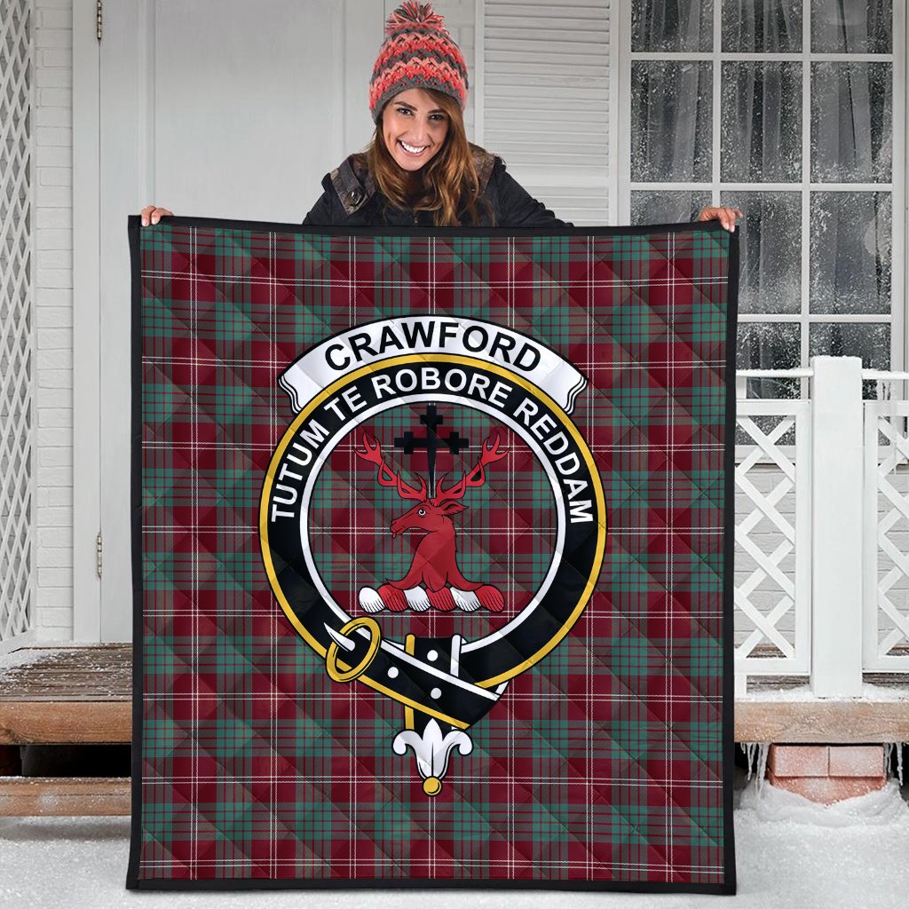 Crawford Modern Tartan Crest Quilt