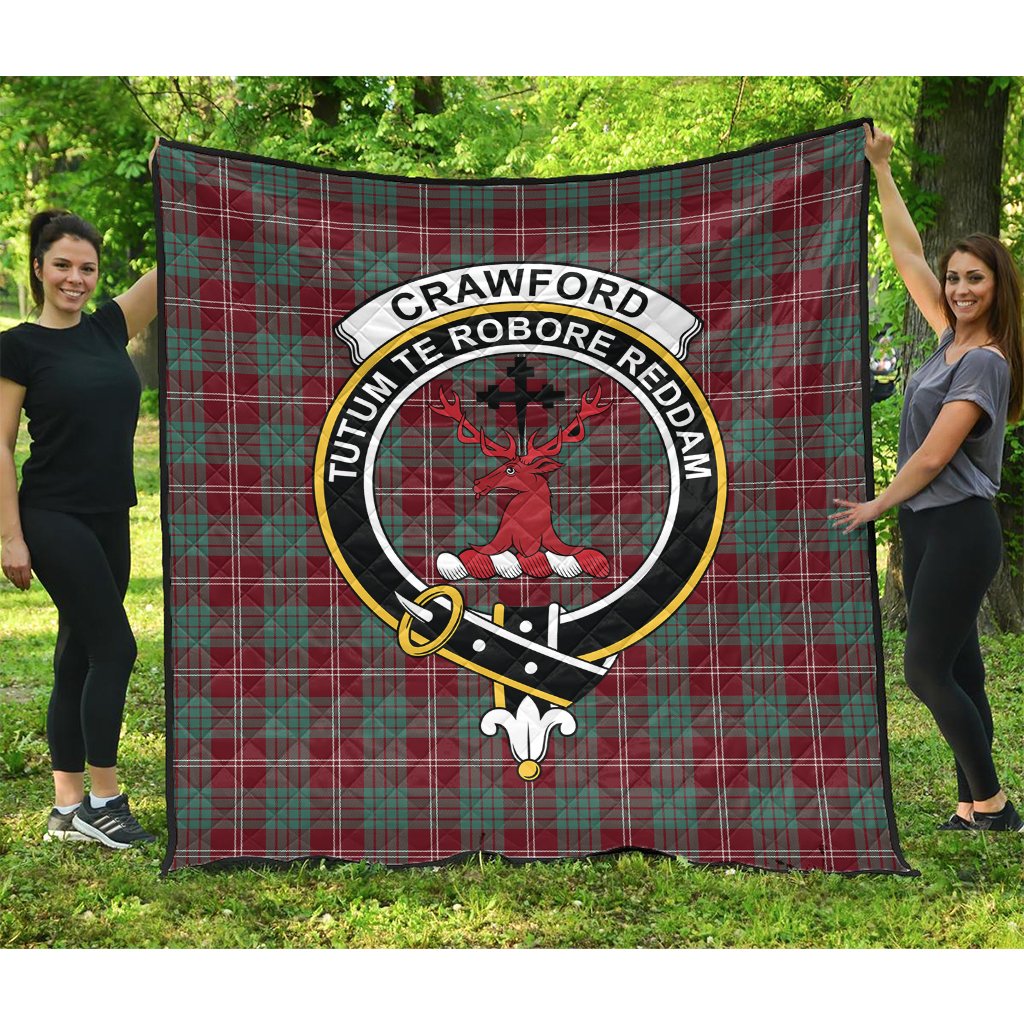 Crawford Modern Tartan Crest Quilt