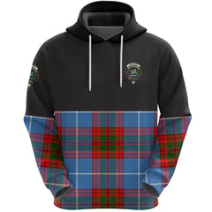 Crichton Clan Half Of Tartan Hoodie