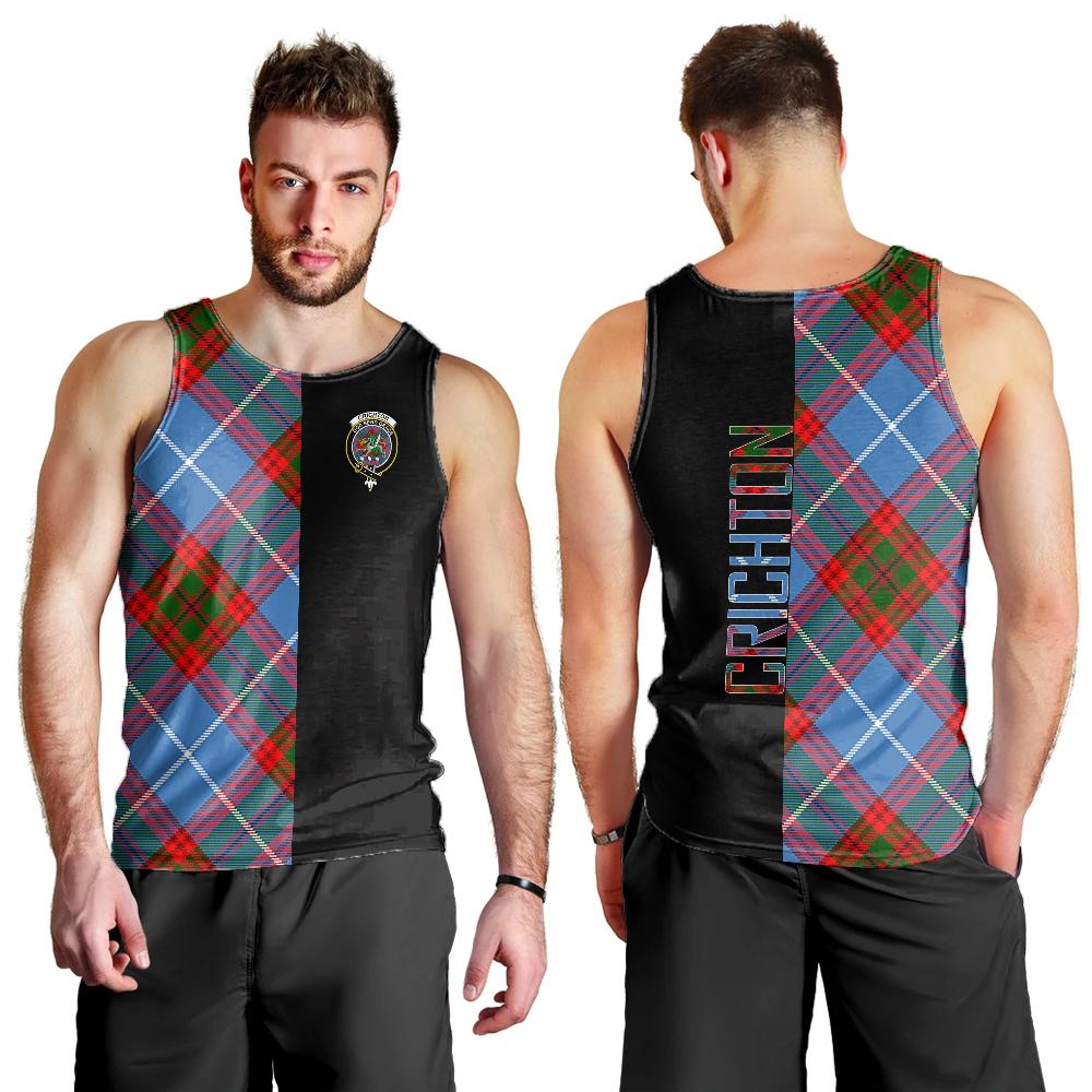 Crichton Tartan Crest Men's Tank Top - Cross Style