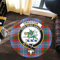 Crichton Tartan Crest Round Rug