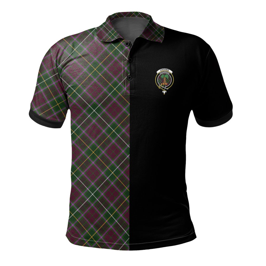Crosbie Tartan Polo Shirt Half of Me - Cross Style