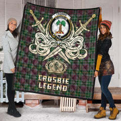 Crosbie Tartan Crest Legend Gold Royal Premium Quilt