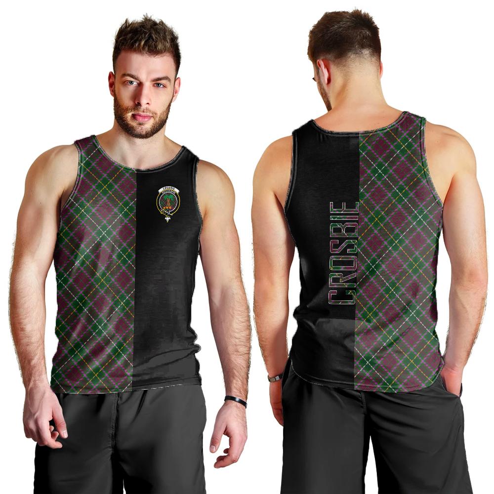 Crosbie Tartan Crest Men's Tank Top - Cross Style