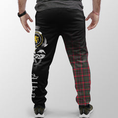 Cumming Hunting Modern Tartan Crest Jogger Sweatpants - Alba Celtic Style