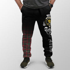 Cumming Hunting Modern Tartan Crest Jogger Sweatpants - Alba Celtic Style