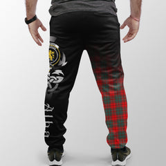 Cumming Modern Tartan Crest Jogger Sweatpants - Alba Celtic Style