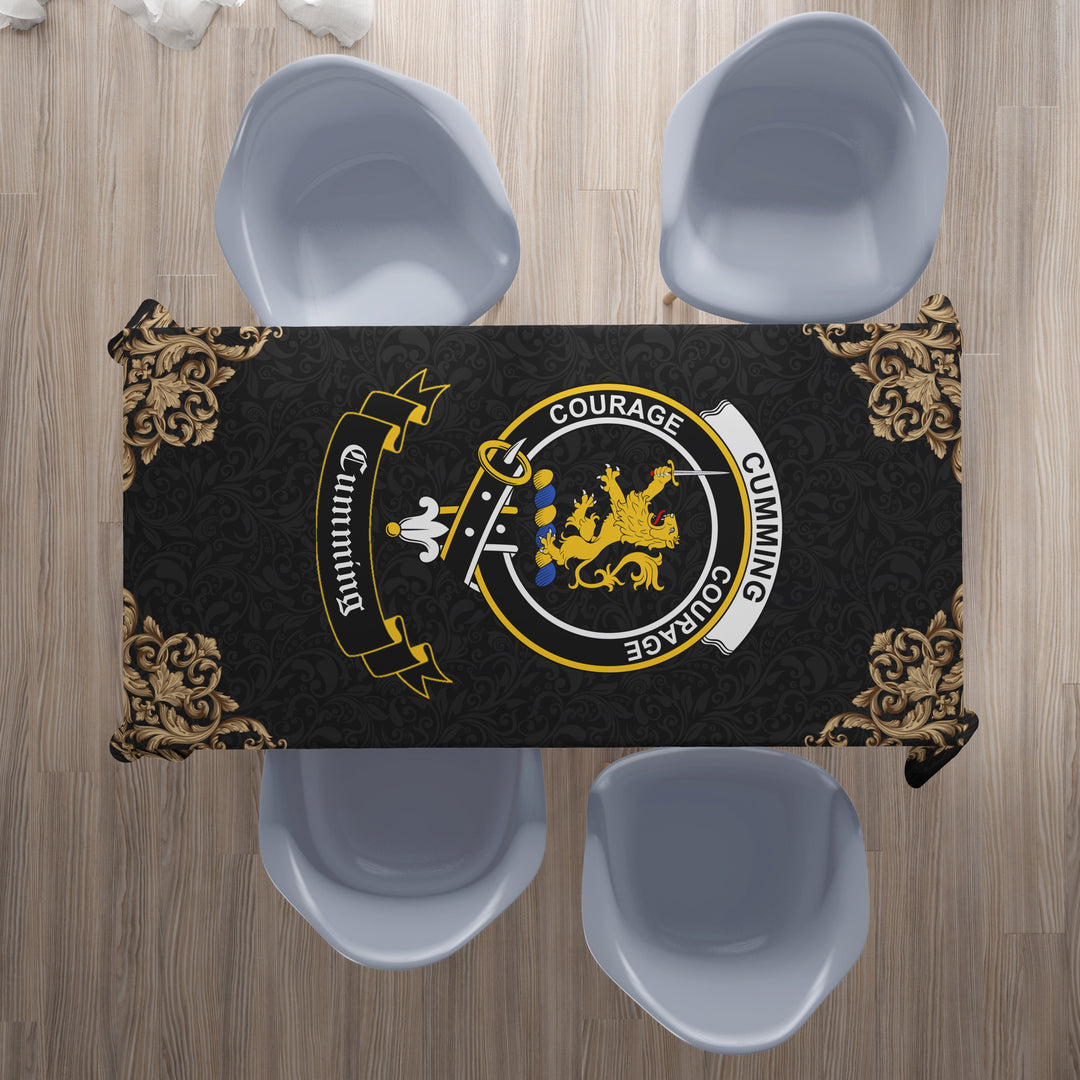 Cumming Crest Tablecloth - Black Style