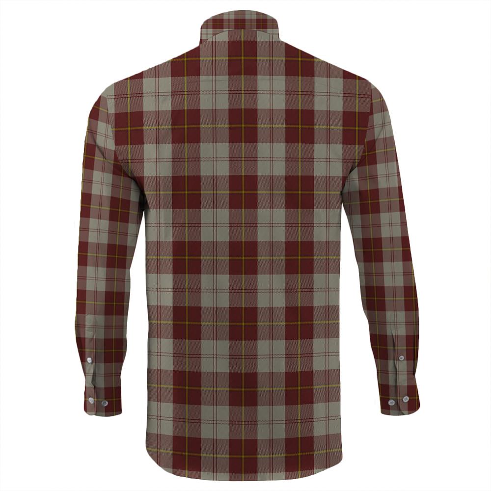 Cunningham Burgundy Dancers Tartan Long Sleeve Button Shirt