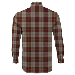 Cunningham Burgundy Dancers Tartan Long Sleeve Button Shirt