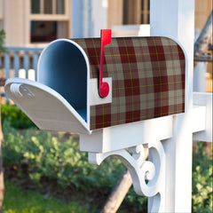 Cunningham Burgundy Dancers Tartan Crest Mailbox