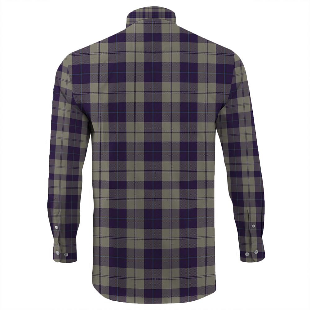 Cunningham Dress Blue Dancers Tartan Long Sleeve Button Shirt