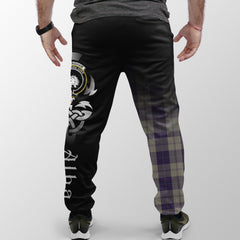 Cunningham Dress Blue Dancers Tartan Crest Jogger Sweatpants - Alba Celtic Style