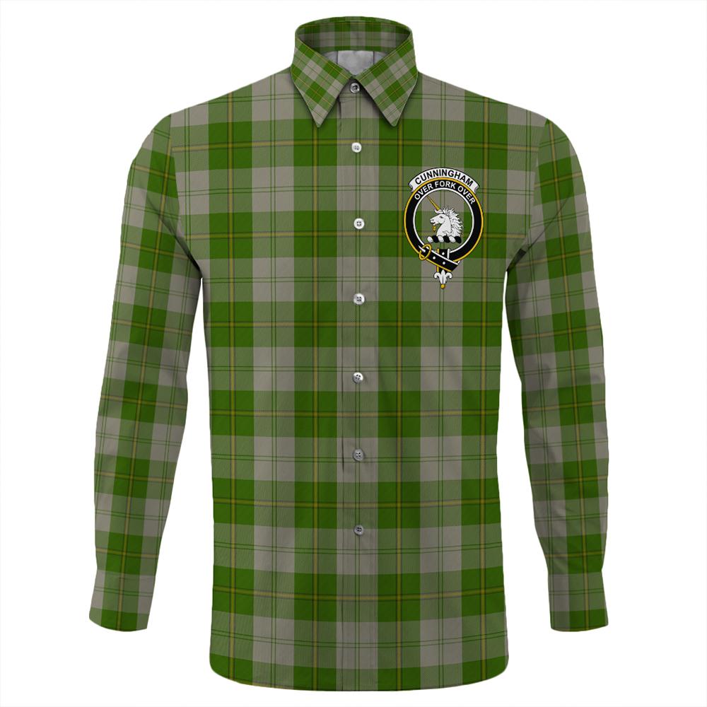 Cunningham Dress Green Dancers Tartan Long Sleeve Button Shirt