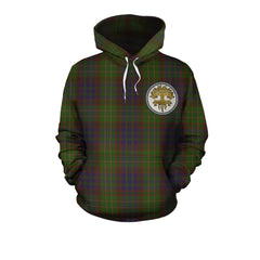 Cunningham Hunting Modern Tartan Hoodie - Tree Of Life