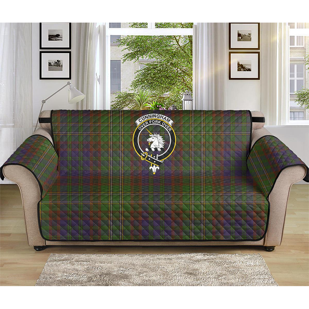 Cunningham Hunting Modern Tartan Crest Sofa Protector