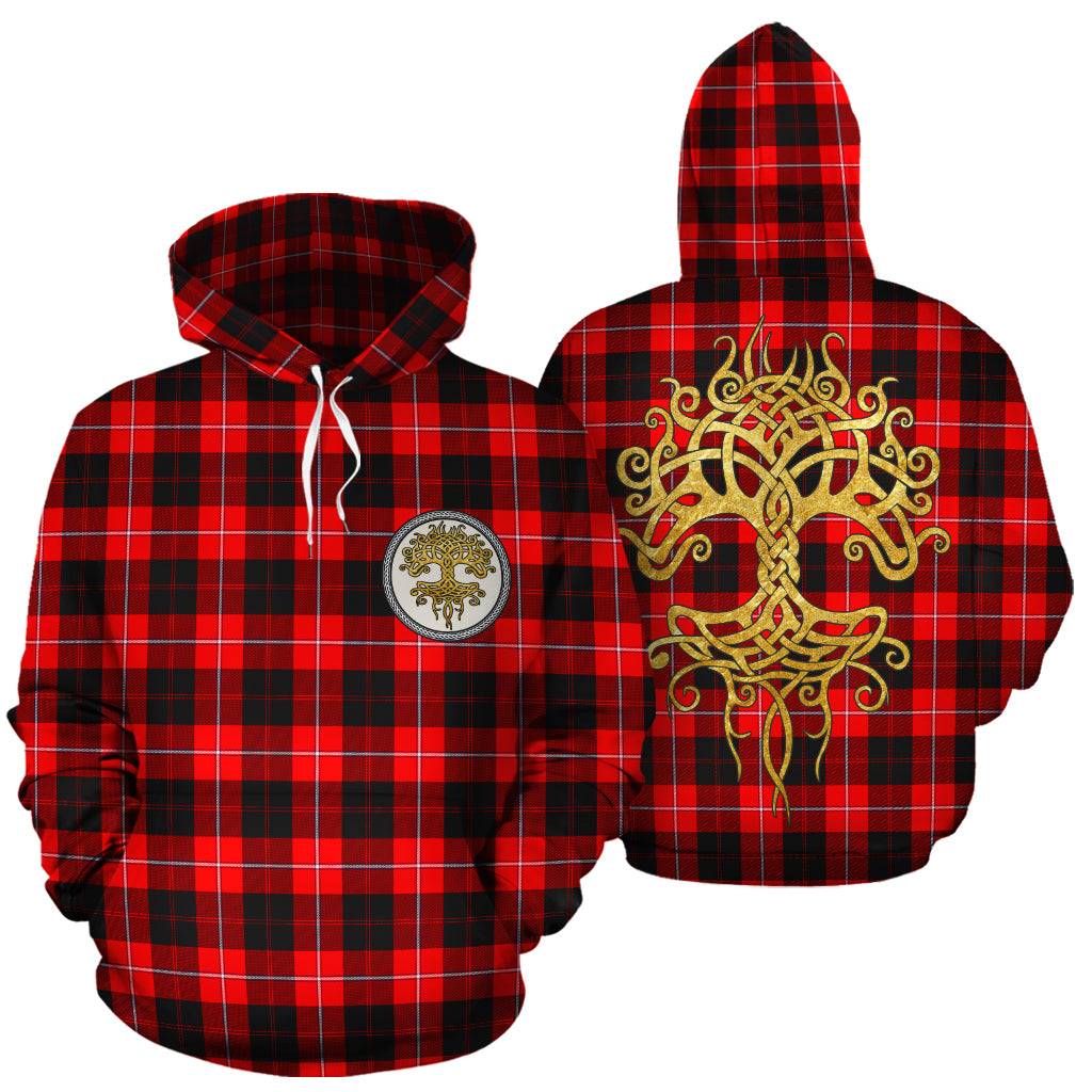 Cunningham Modern Tartan Hoodie - Tree Of Life