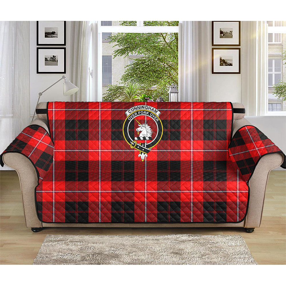 Cunningham Modern Tartan Crest Sofa Protector