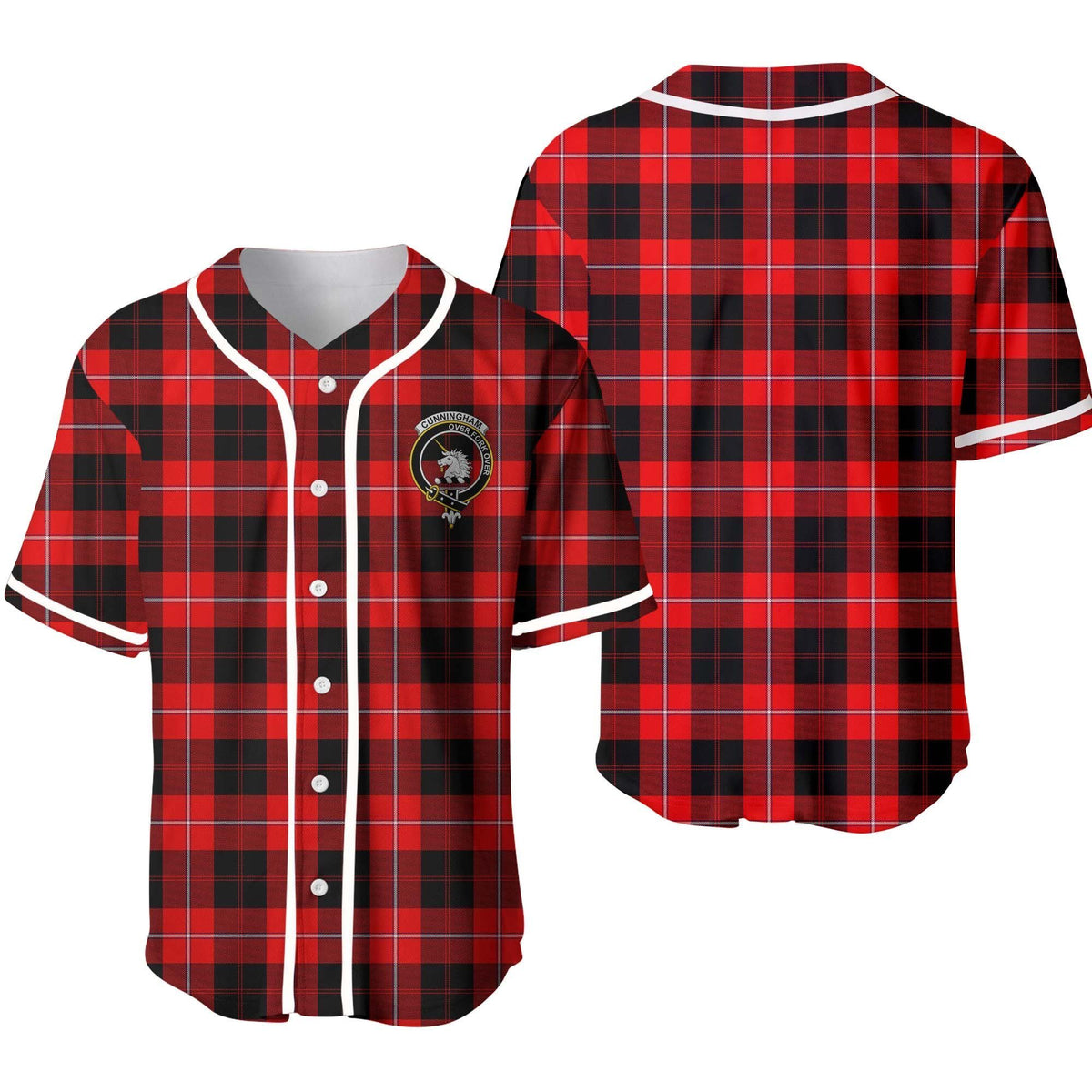 Cunningham Tartan Unisex Baseball Jersey