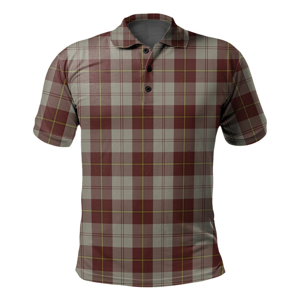 Cunningham Burgundy Dancers Tartan Polo Shirt