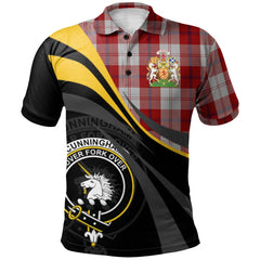Cunningham Dress Tartan Polo Shirt - Royal Coat Of Arms Style