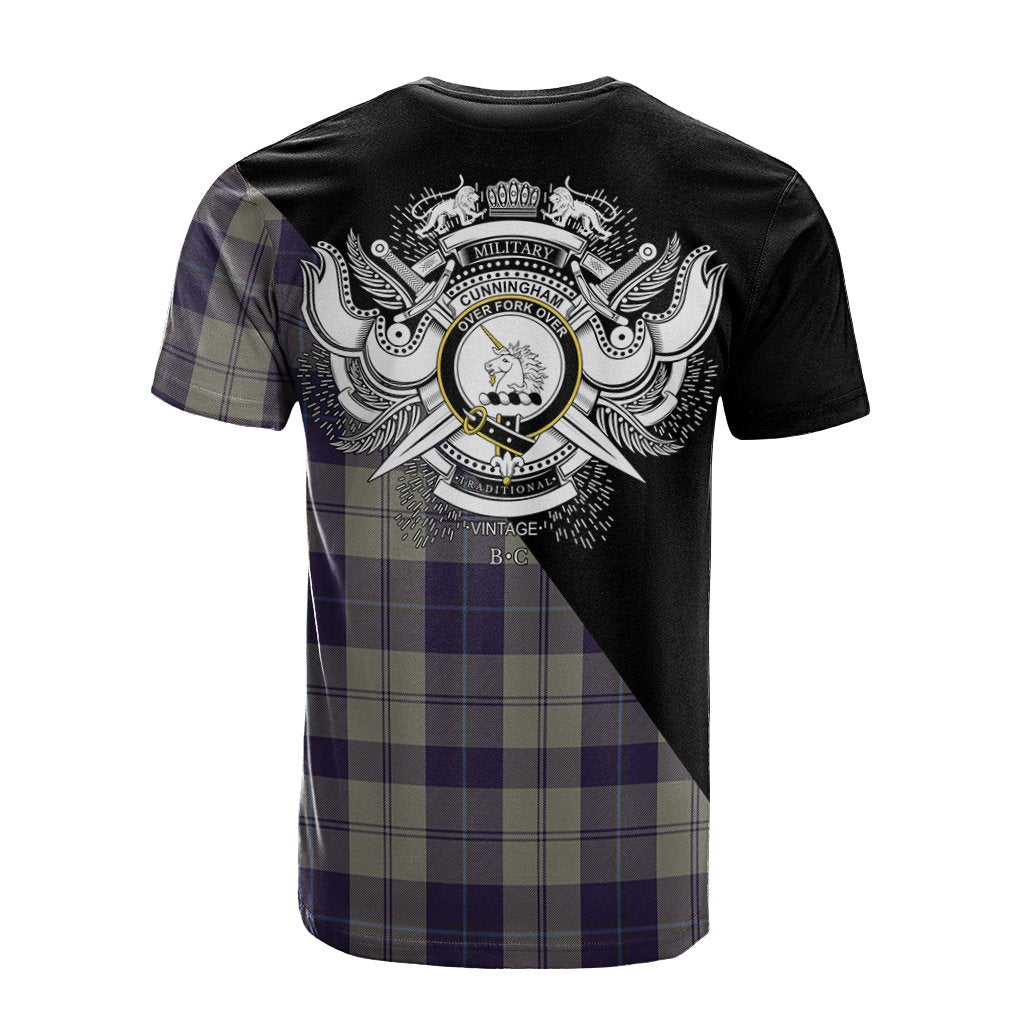 Cunningham Dress Blue Dancers Tartan - Military T-Shirt