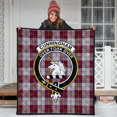 Cunningham Dress Burgundy (Dance) Tartan Crest Quilt