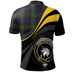 Cunningham Hunting Tartan Polo Shirt - Royal Coat Of Arms Style