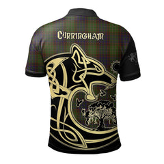Cunningham Hunting Modern Tartan Polo Shirt Viking Wolf