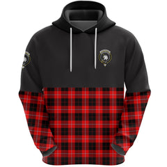 Cunningham Modern Clan Half Of Tartan Hoodie