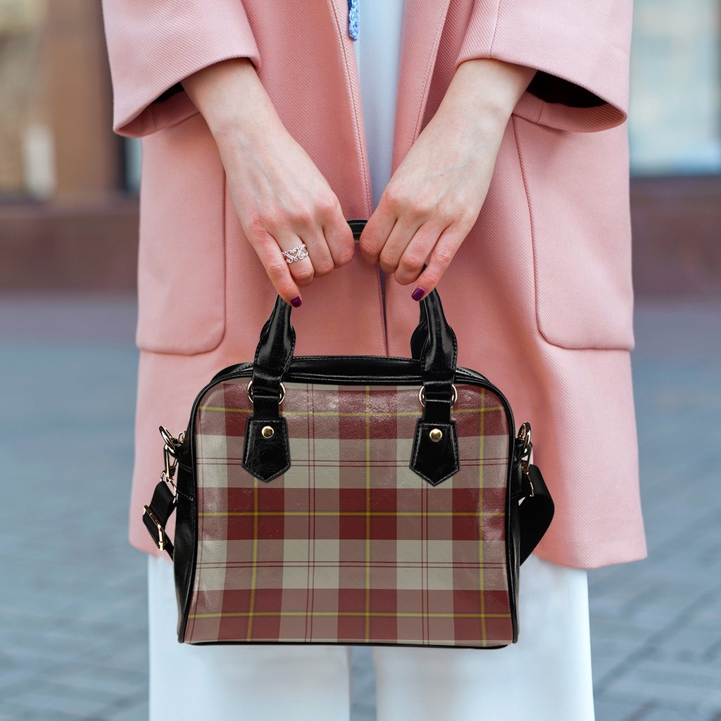 Cunningham Burgundy Dancers Tartan Shoulder Handbags