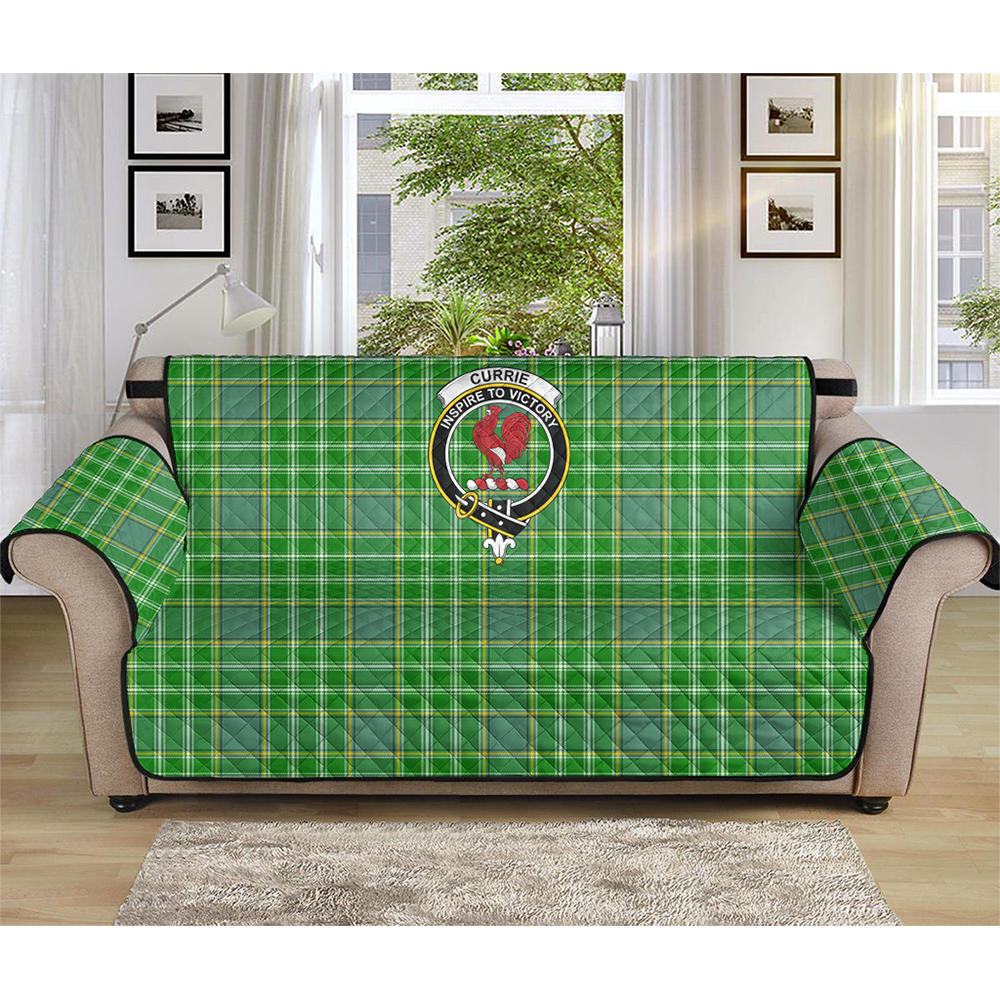 Currie Tartan Crest Sofa Protector