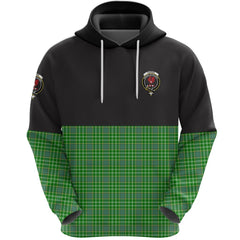 Currie Clan Half Of Tartan Hoodie