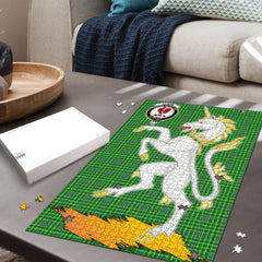 Currie Tartan Crest Unicorn Scotland Jigsaw Puzzles