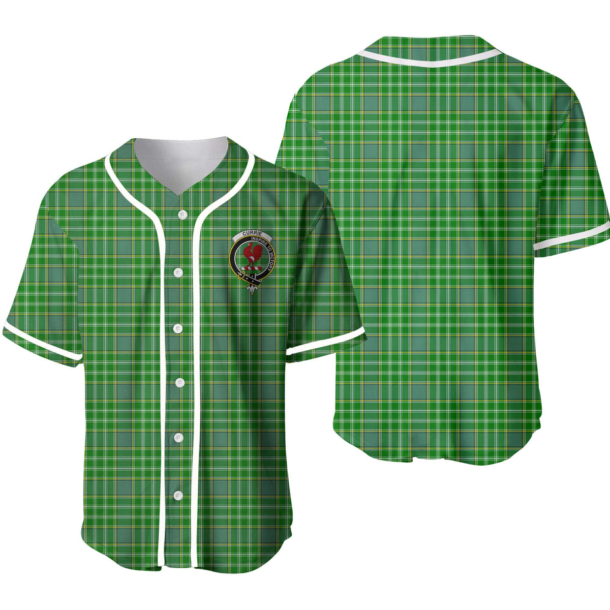 Currie or Curry Tartan Unisex Baseball Jersey